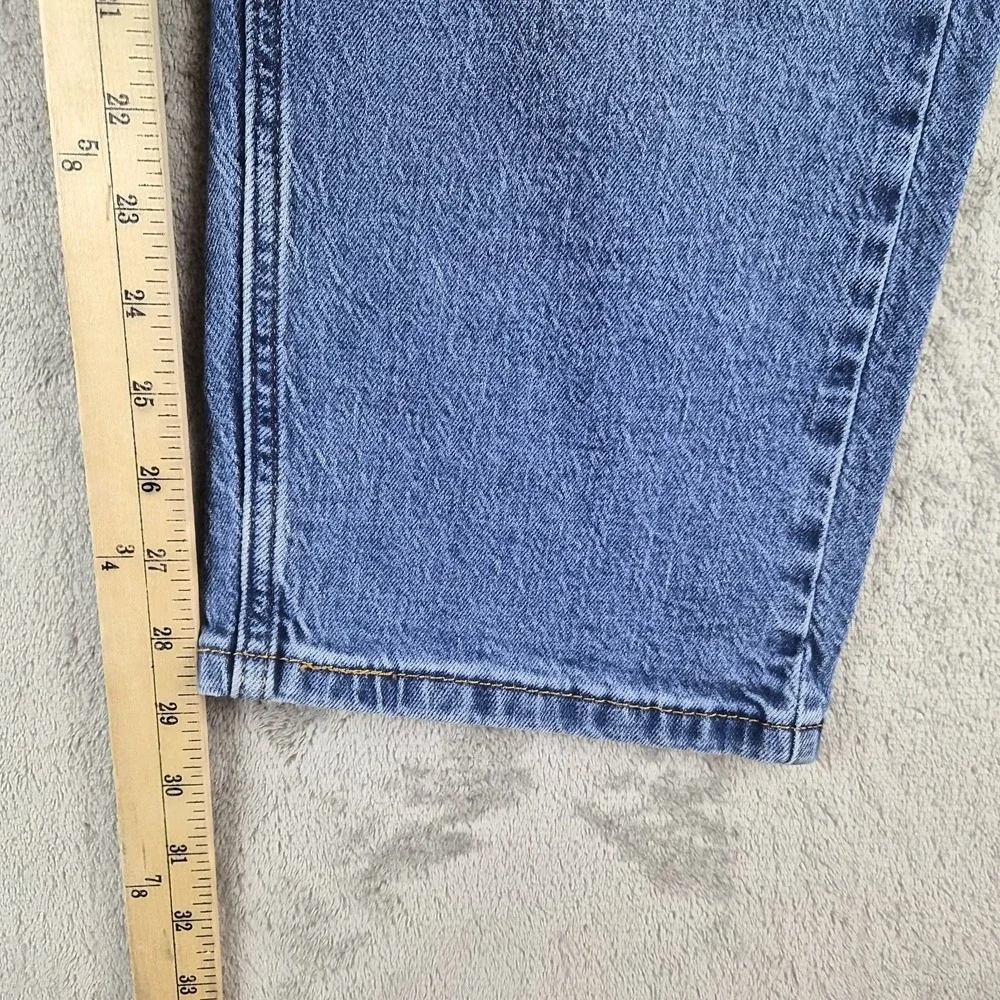 Levis 505 Regular Fit Jeans Mens 36x30 Blue Denim Stretch Straight Leg Pants